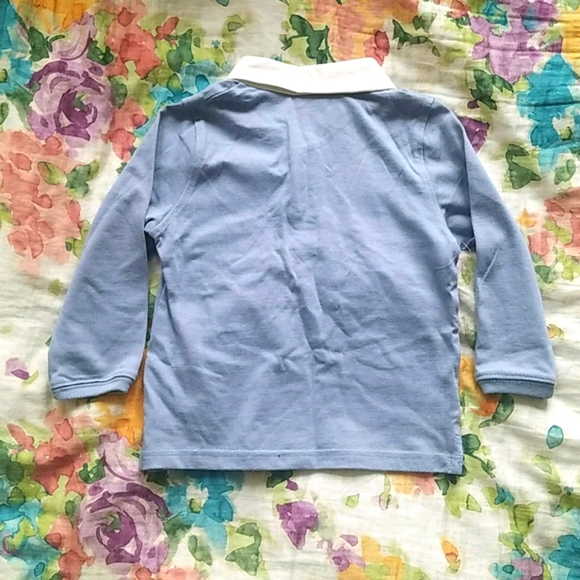 NWOT Kid Connection Light blue long sleeve polo 3T - Picture 2 of 4